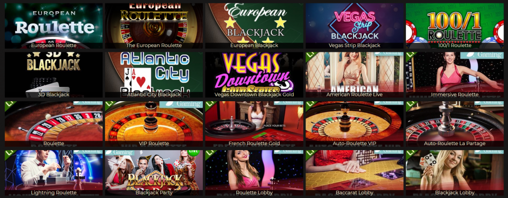 las vegas table games