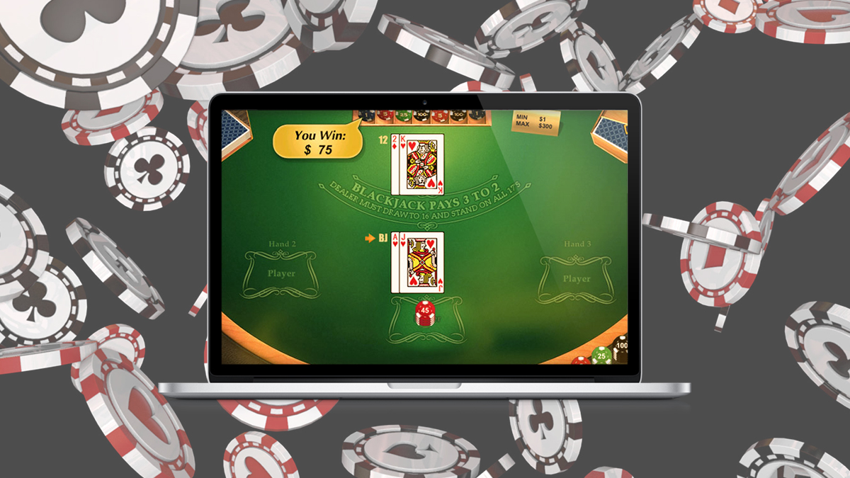 playing blackjack on the web