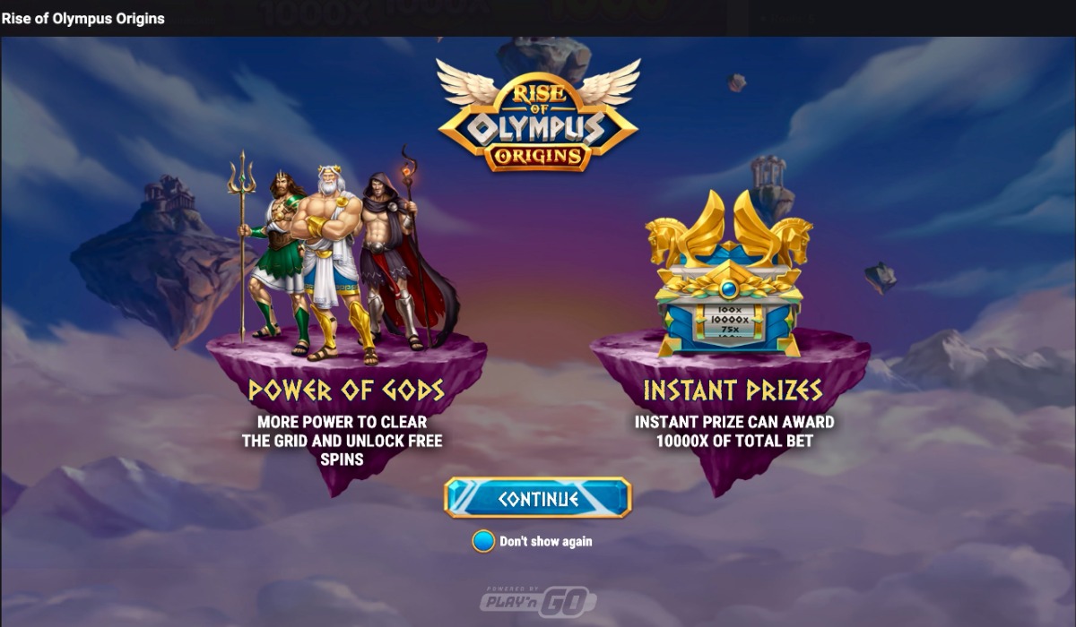 Rise of Olympus Origins slot features