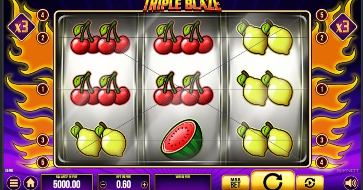 Triple Blaze slot base game