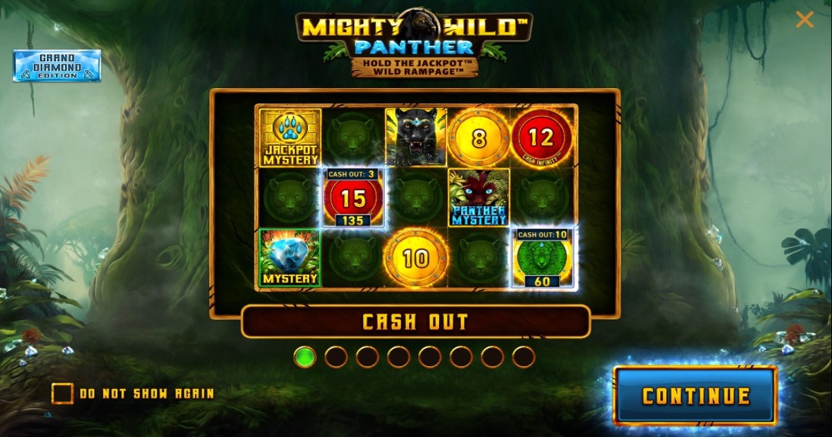 Mighty Wild Panther Grand Diamond Edition Slot cash out feature