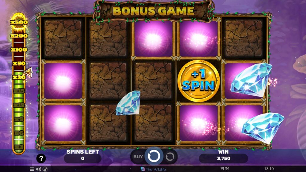 majestic blue panther Bonus Game