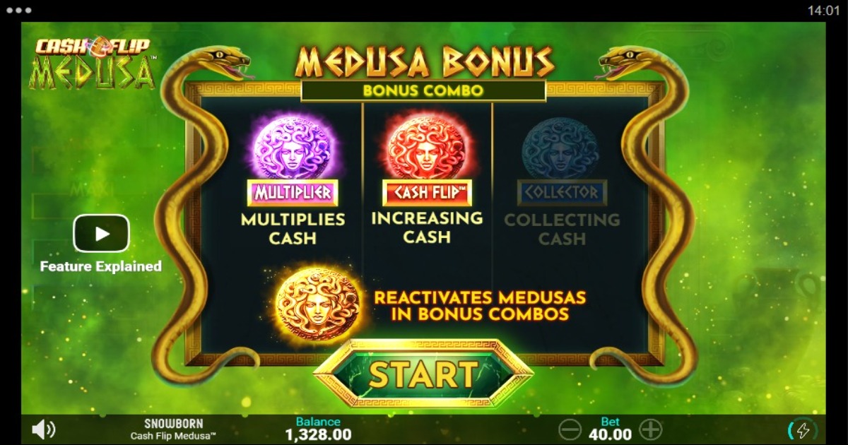 Cash Flip Medusa Slot bonus games