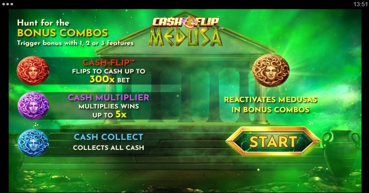 Cash Flip Medusa Slot features