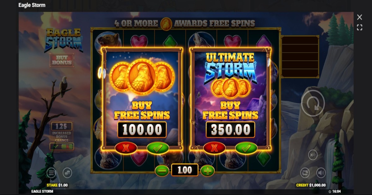 Eagle Storm Slot buy feature