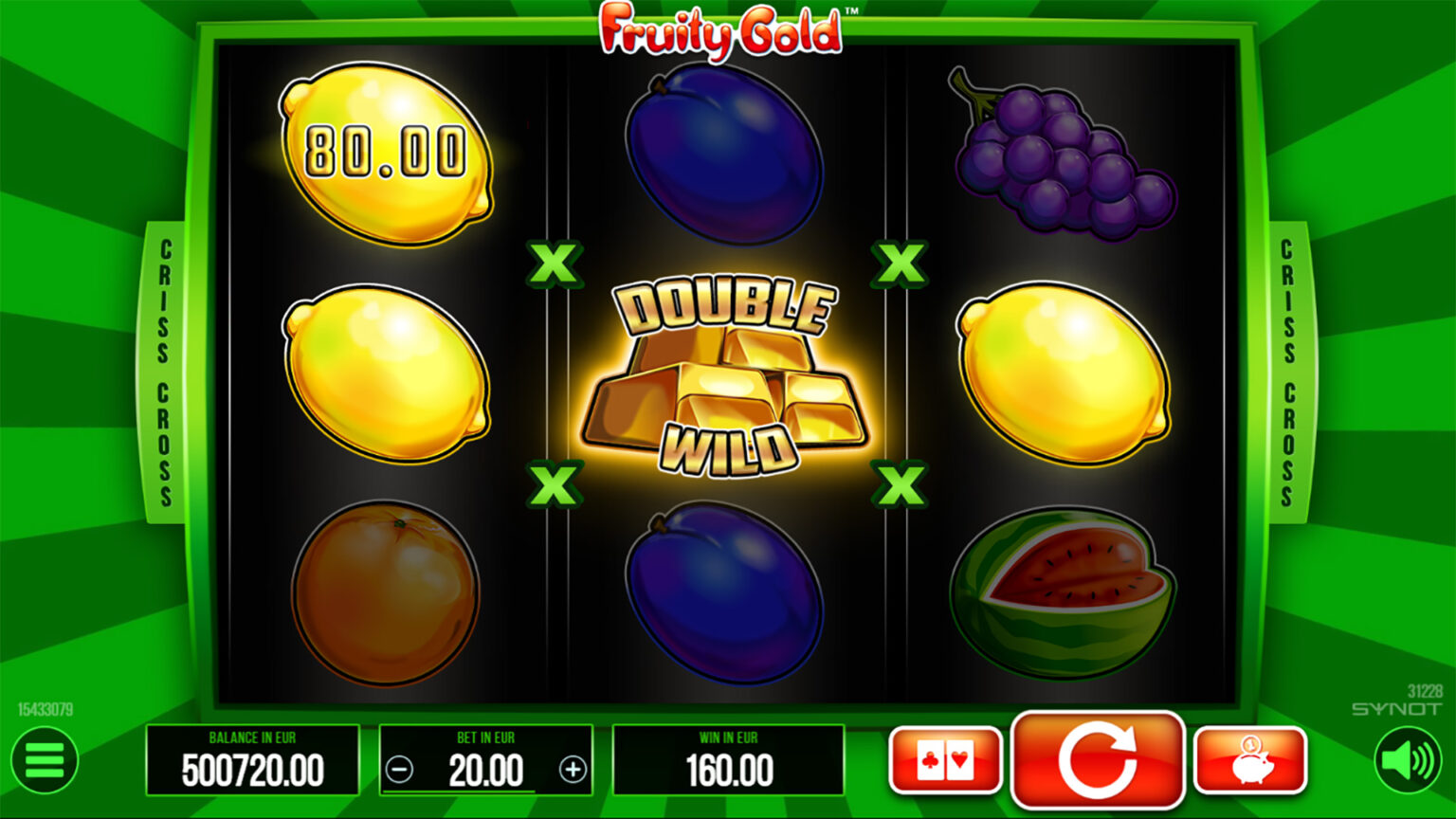 Fruity Gold slot double wild feature