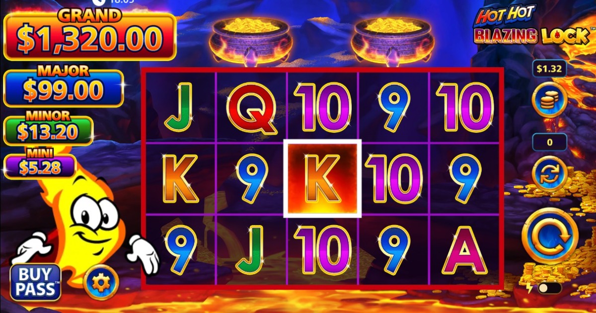 Hot Hot Blazing Lock Slot base game