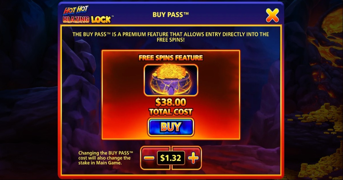 Hot Hot Blazing Lock Slot buy pass