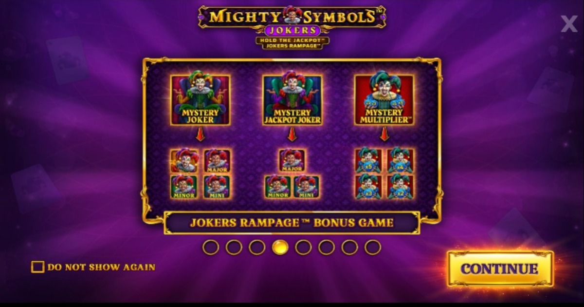 Mighty Symbols Jokers Slot rampage feature