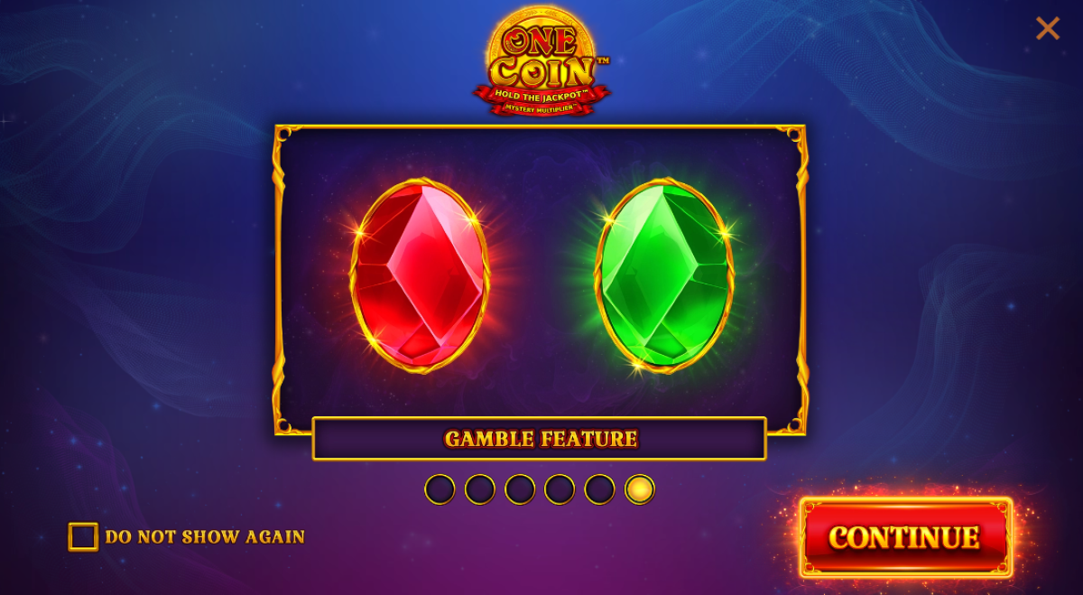 One coins slot gamble feature