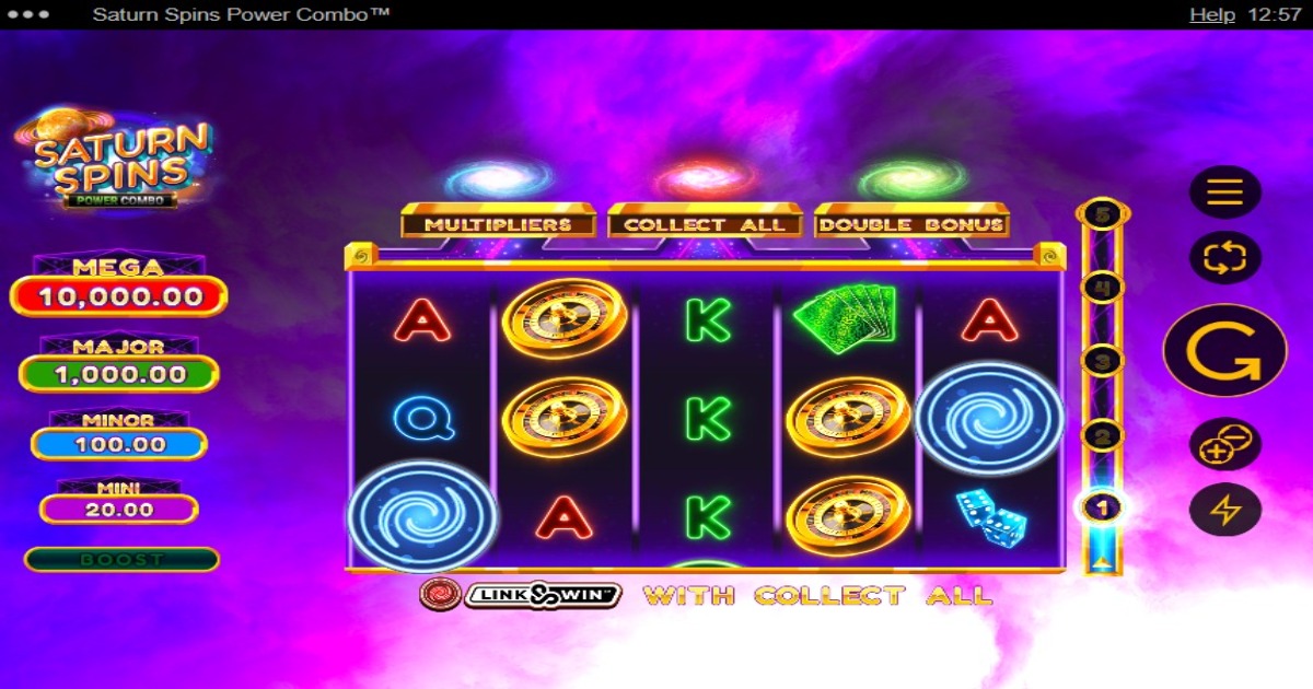 Saturn Spins Power Combo Slot base game