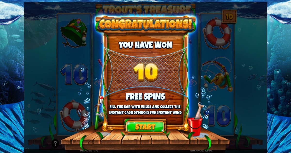 Trout's Treasure - Payday Slot free spins