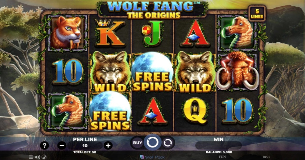 Wolf Fang - The Origins Slot base game