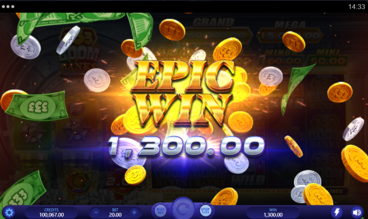 333 boom banks power combo slot epic win