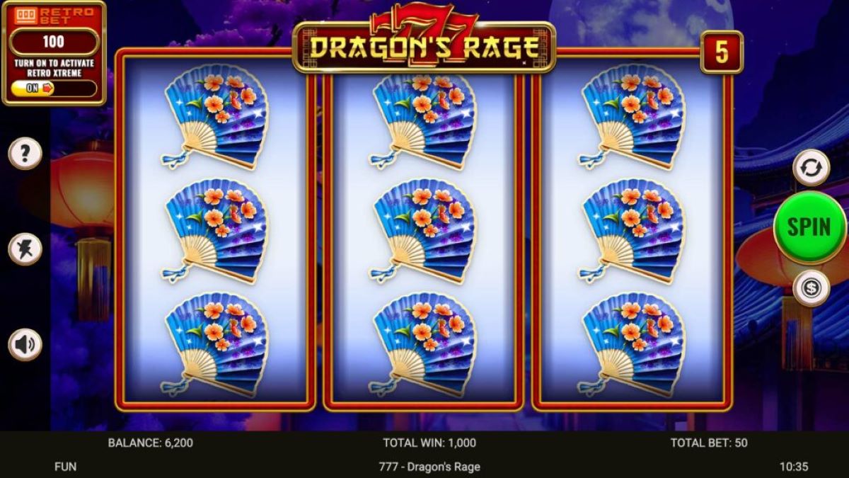 777 - Dragon's Rage all spots feature