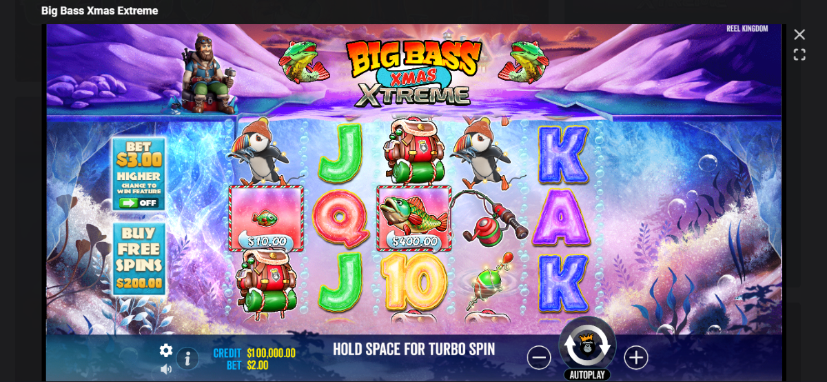 Big Bass Xmas Xtreme Slot base game