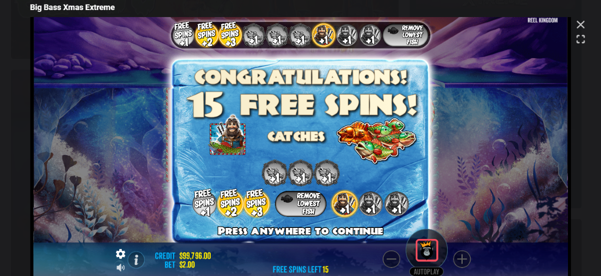 Big Bass Xmas Xtreme Slot free spins