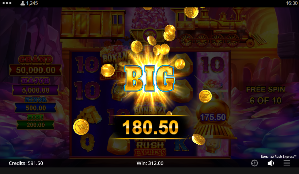 Bonanza Rush Express slot symbols and payouts