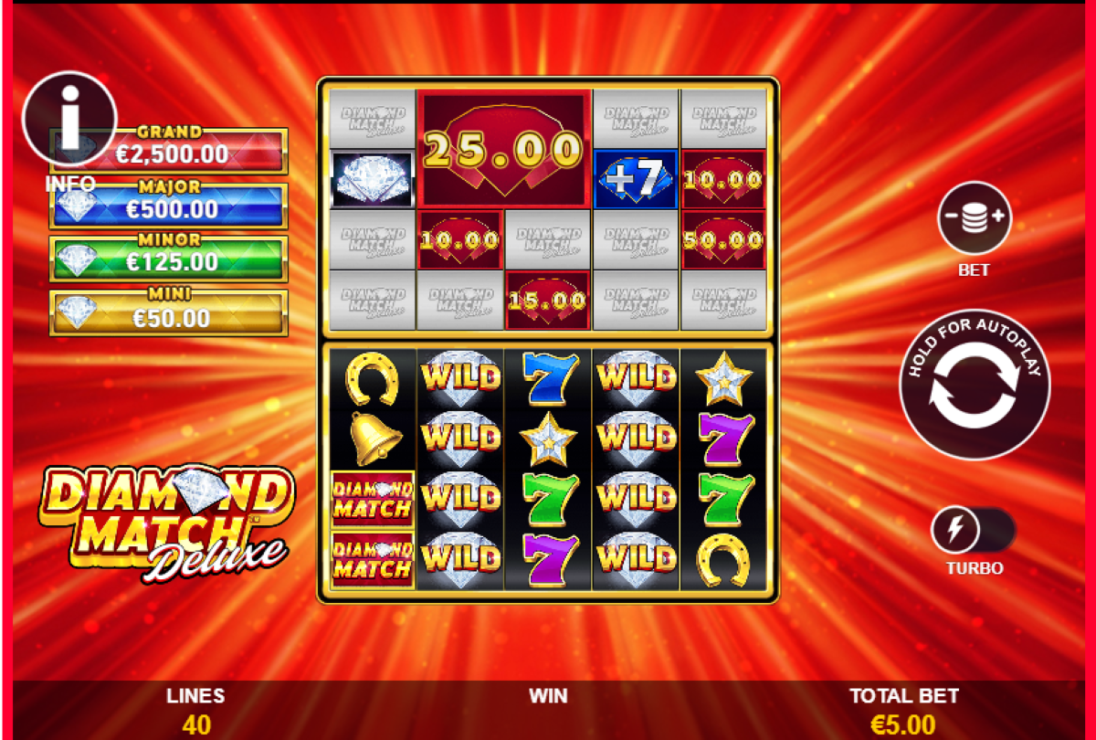 Diamond Match Deluxe Slot base game