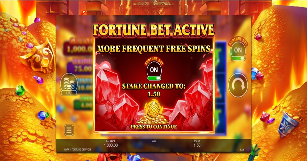 Happy Fortune Dragon Slot fortune bet feature
