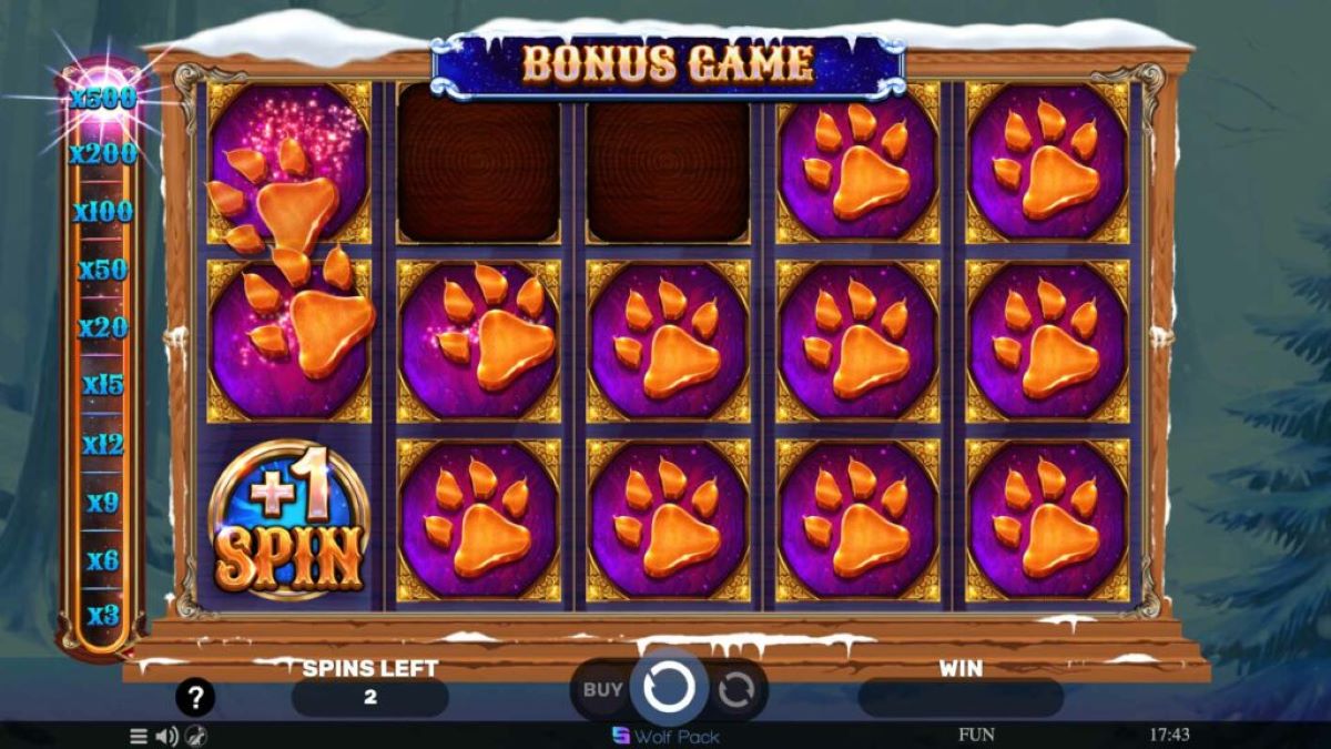 Night Wolf - Frostbite Fury slot BonusGame