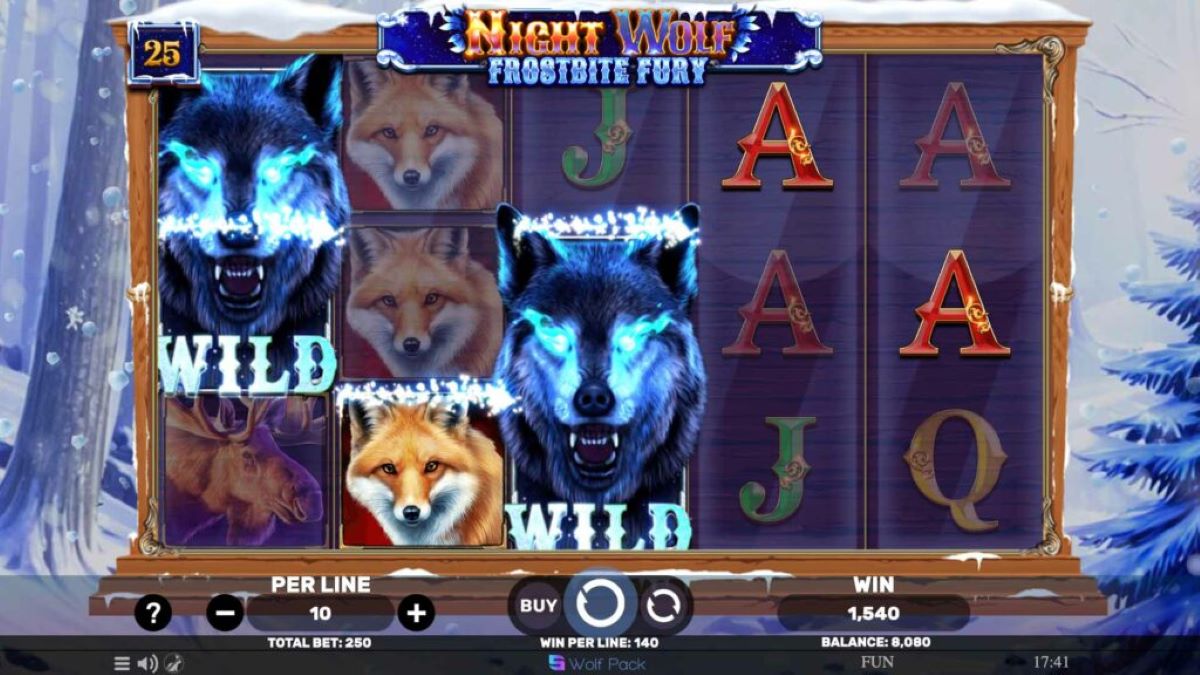 Night Wolf - Frostbite Fury slot Wilds