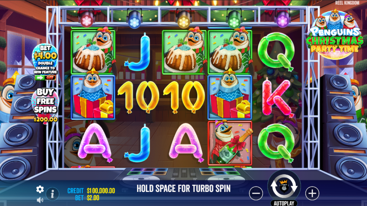 Penguins Christmas Party Time slot base game