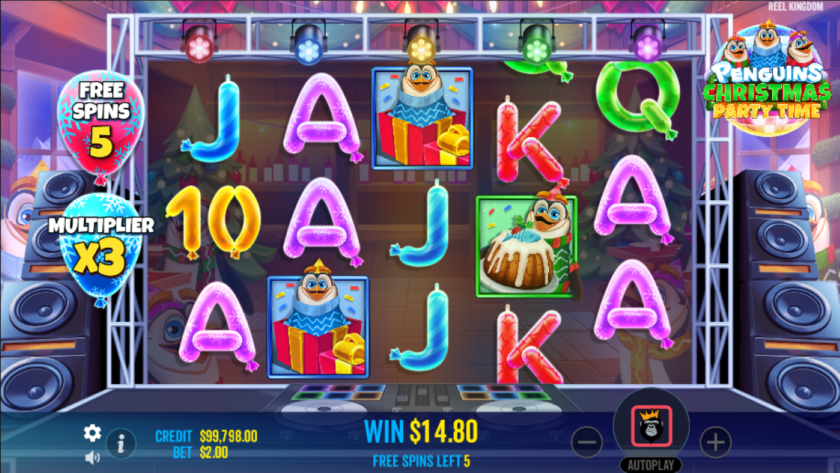 Penguins Christmas Party Time slot boogie back