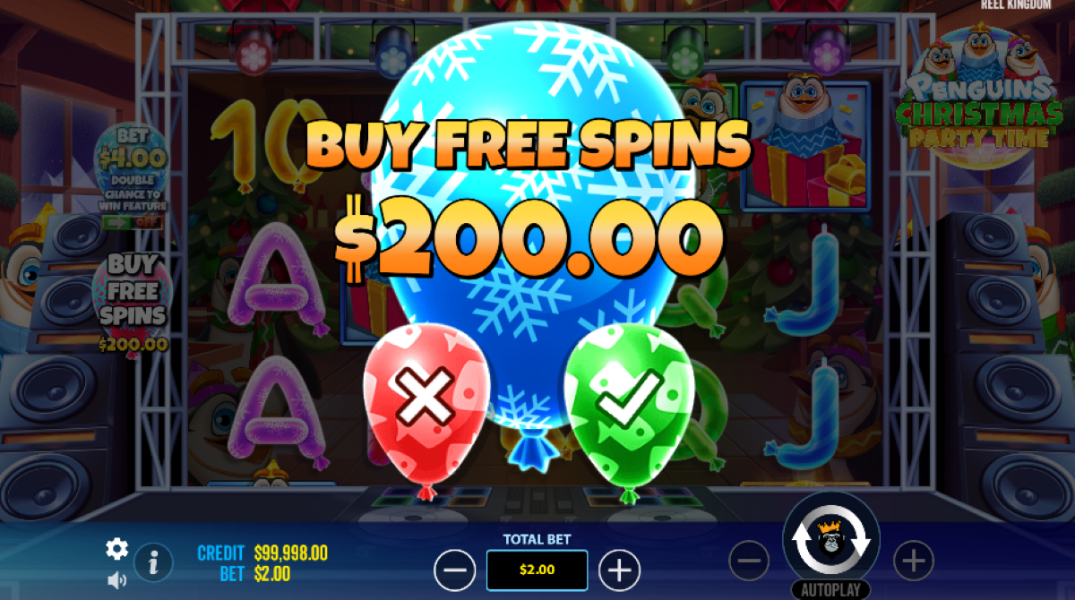 Penguins Christmas Party Time slot buy free spins feature