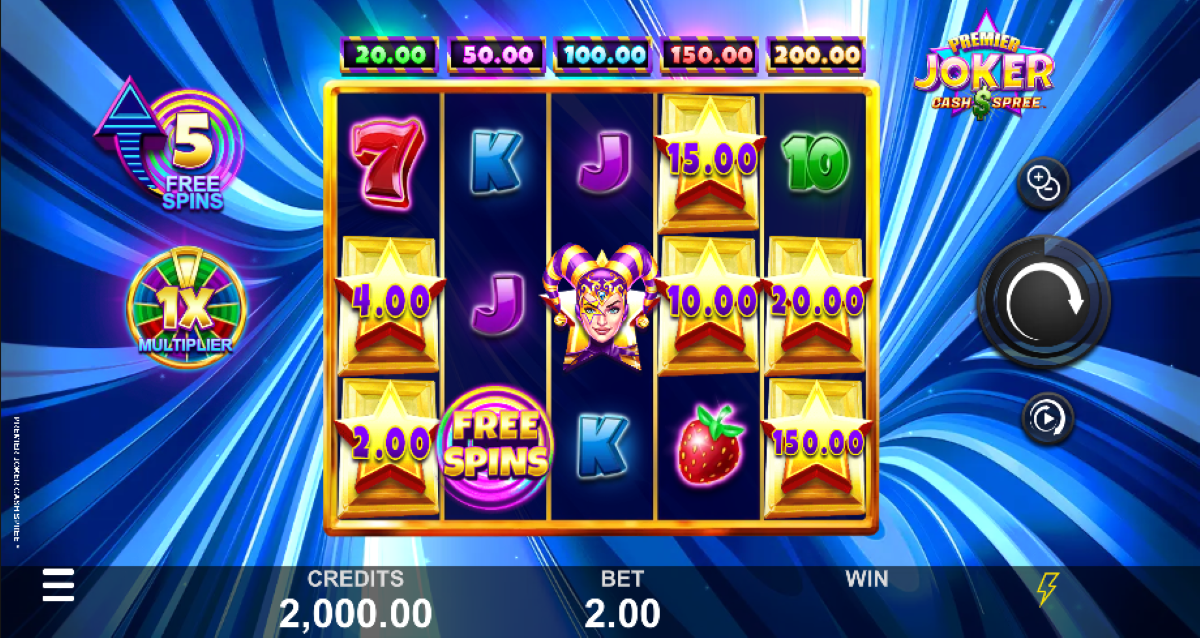 Premier Joker Cash Spree slot base game