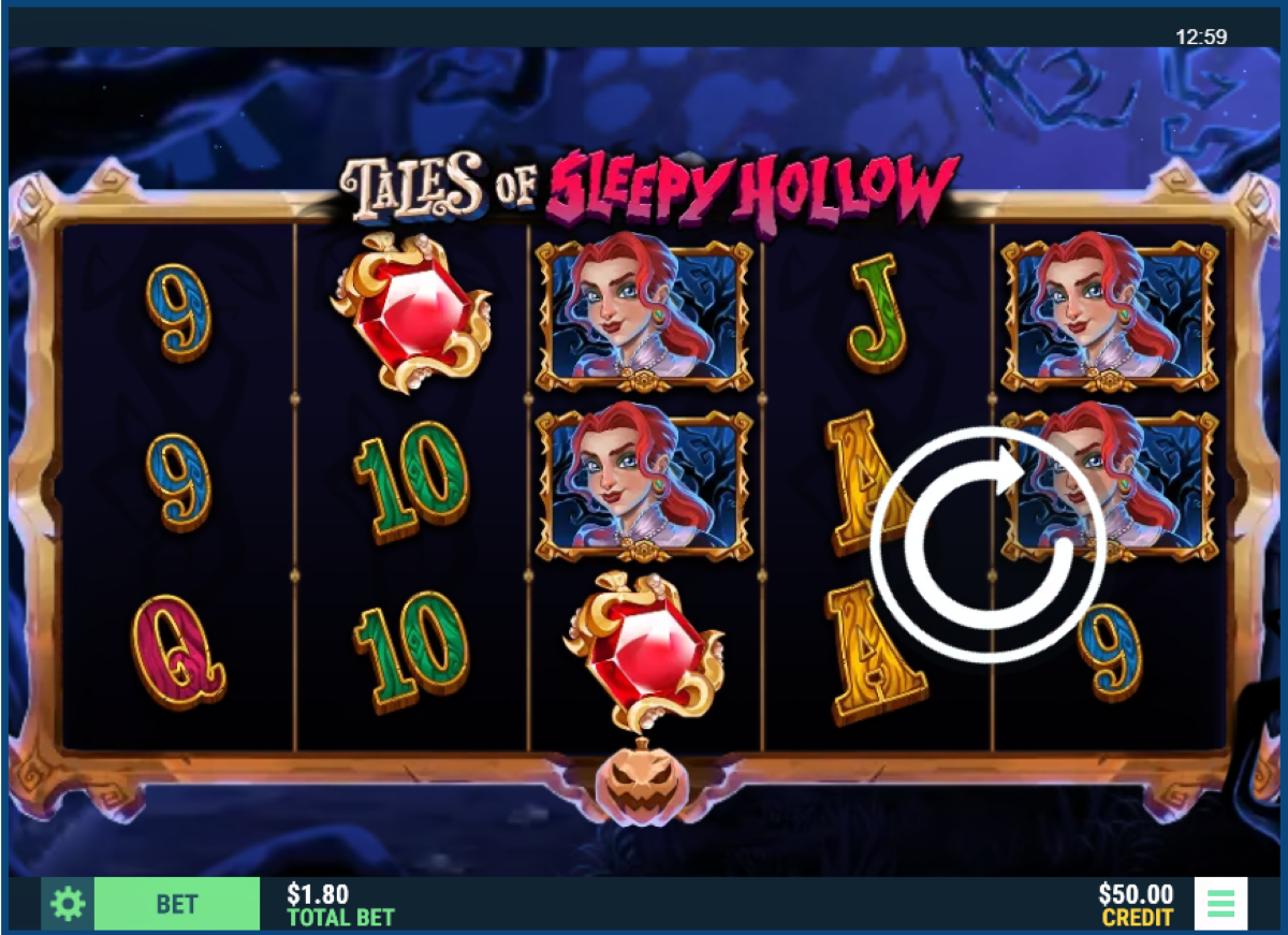 Tales of Sleepy Hollow Slot base game