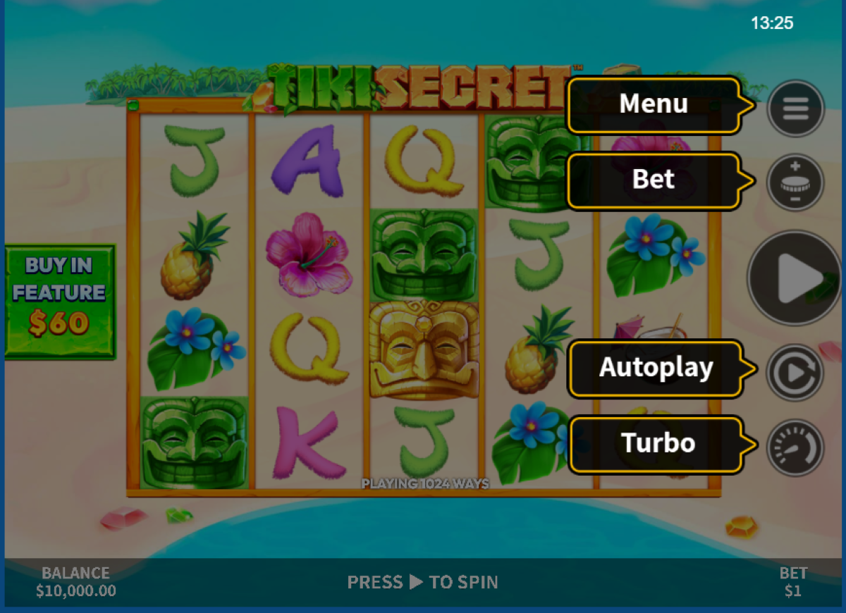 Tiki Secret Slot base game