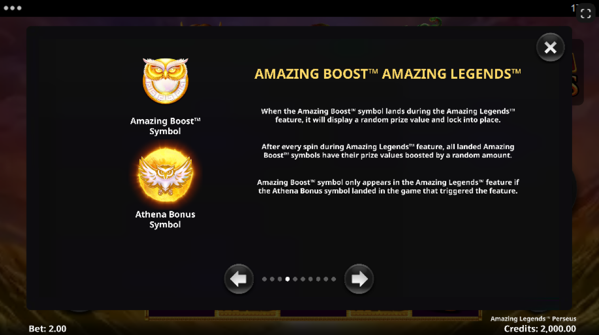 Amazing Legends Perseus slot Amazing Boost Amazing legend featrue