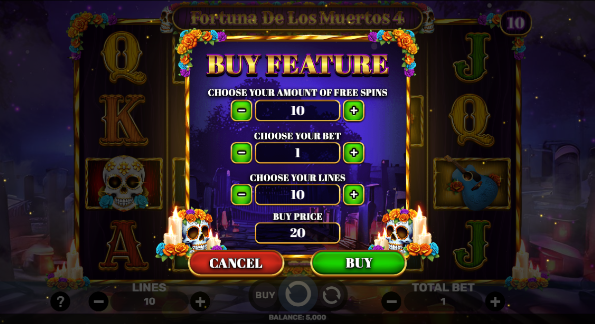 Fortuna De Los Muertos 4 buy feature