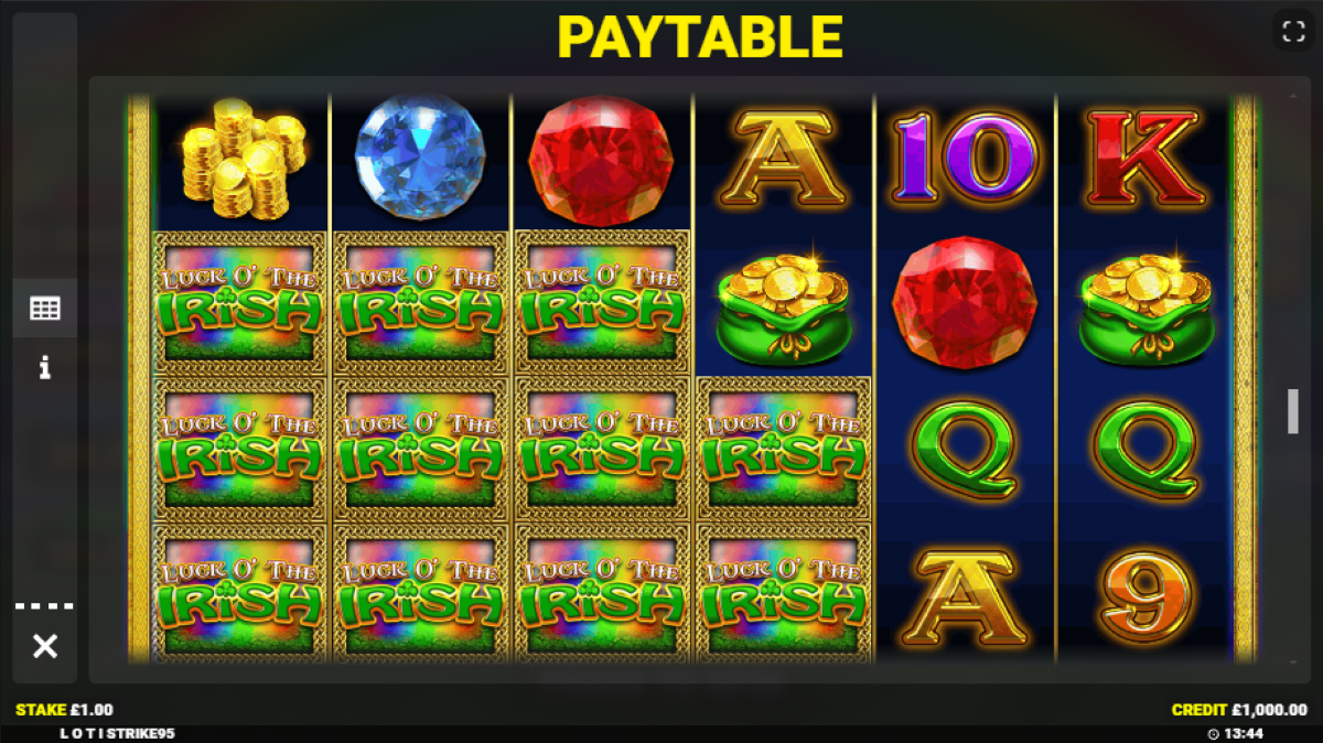 Luck O' The Irish Strike slot Mystery symbol feature