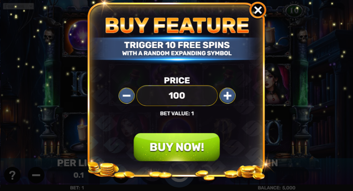 book of cursed slot buy feature