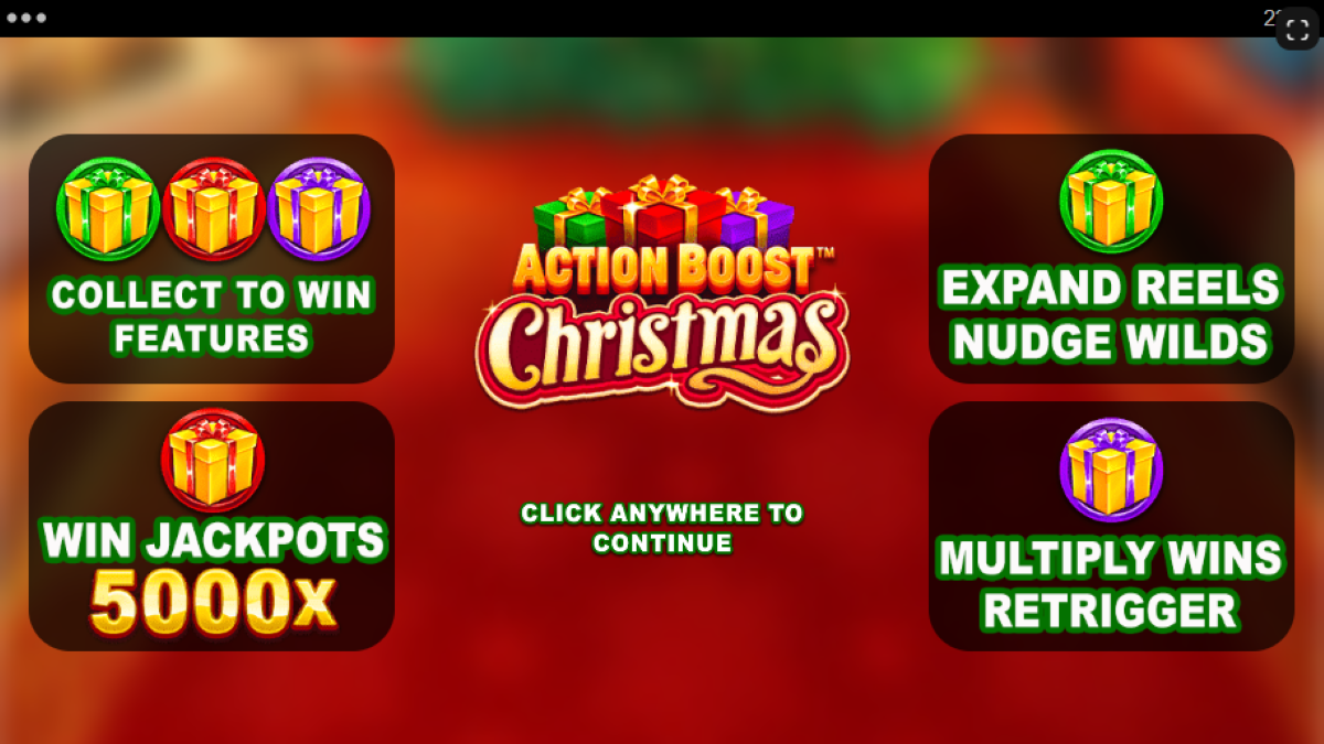 Action Boost Christmas slot features