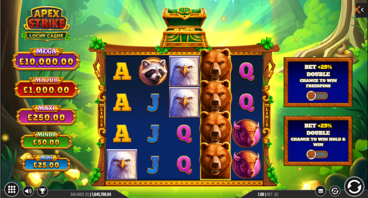 Apex Strike Lucky Cache slot main game