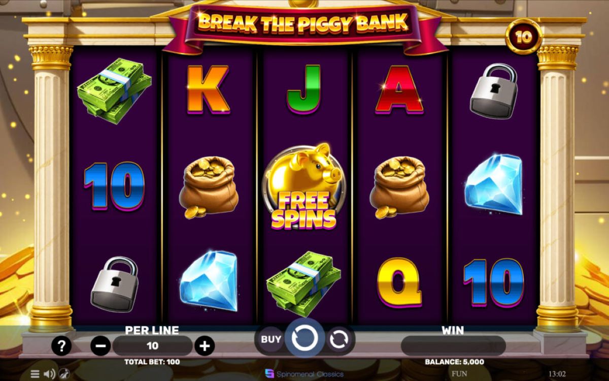 Break The Piggy Bank slot base game