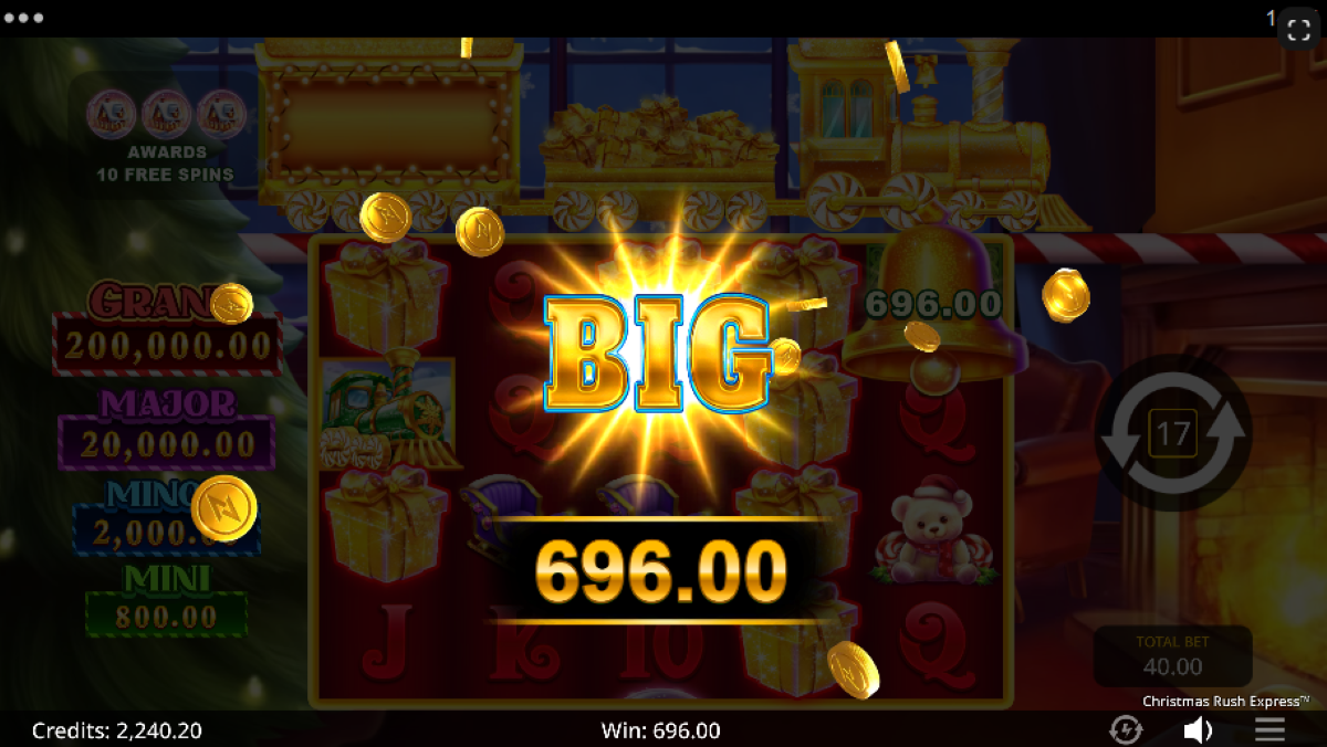 Christmas Rush Express big win