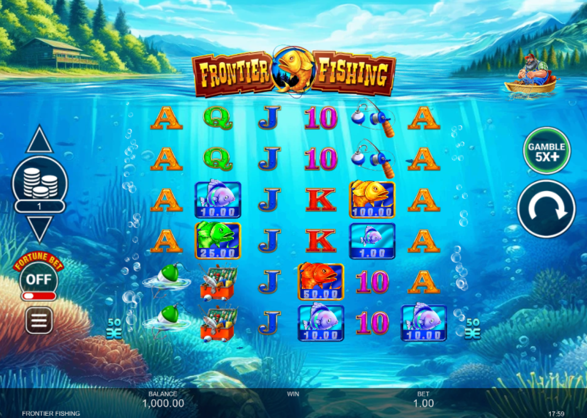 Frontier Fishing slot base game