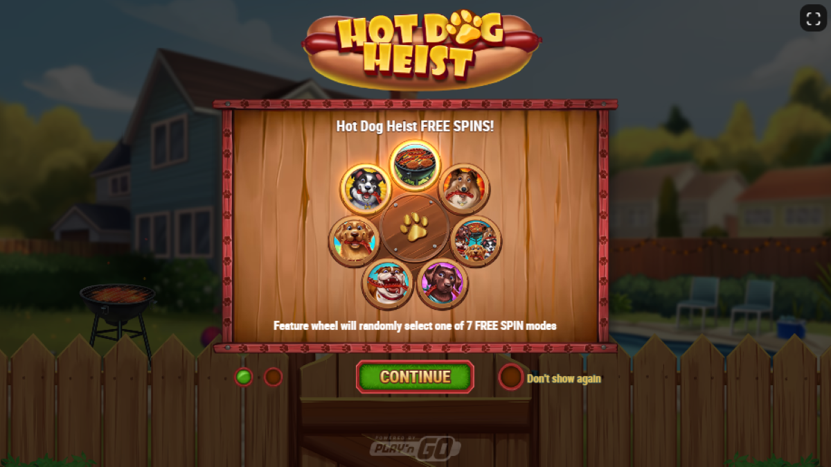 Hot Dog Heist slot free spins feature