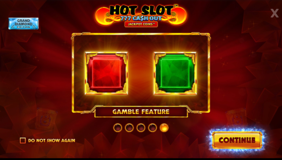 Hot Slot 777 Cash Out Grand Diamond Edition slot gamble feature