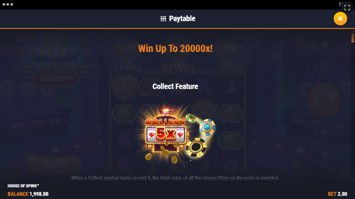 House of Spins collect feature
