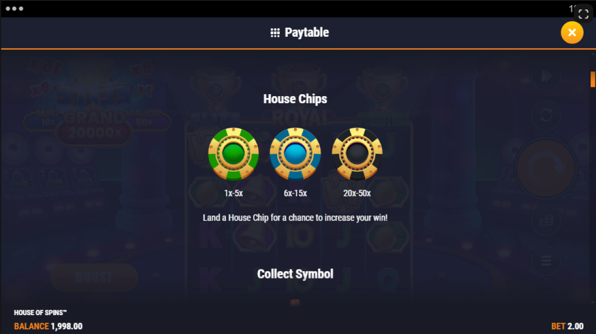 House of Spins house chips feature