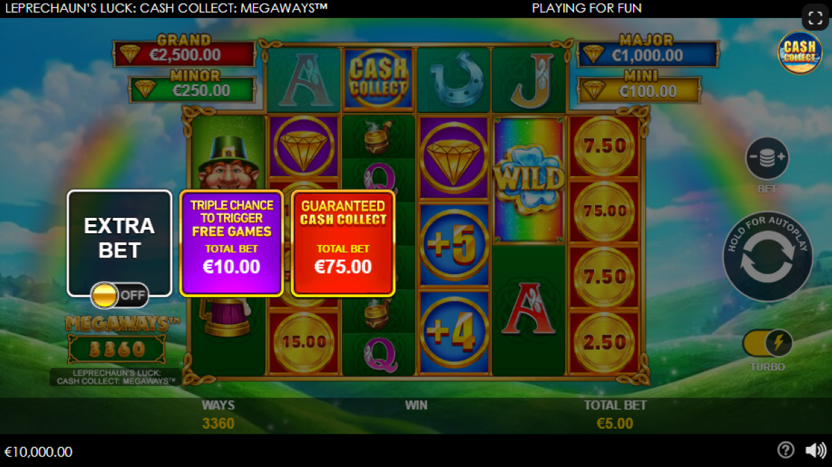 Leprechaun’s Luck Cash Collect Megaways Slot extra bet feature