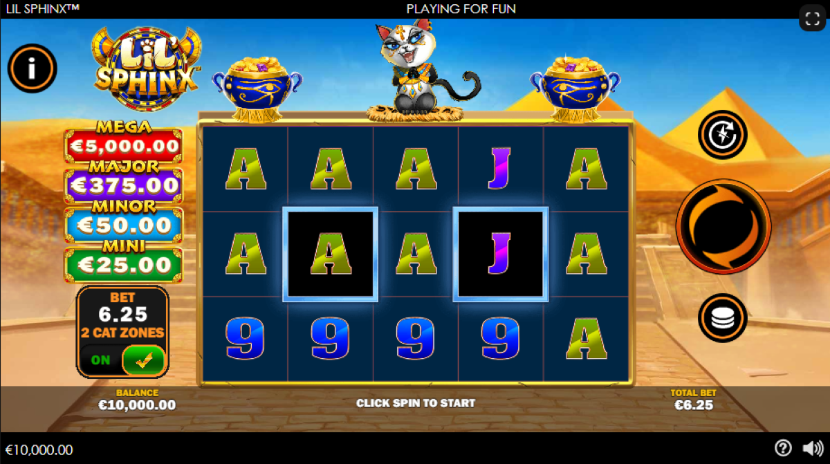 Lil’ Sphinx Playtech Slot extra bet feature