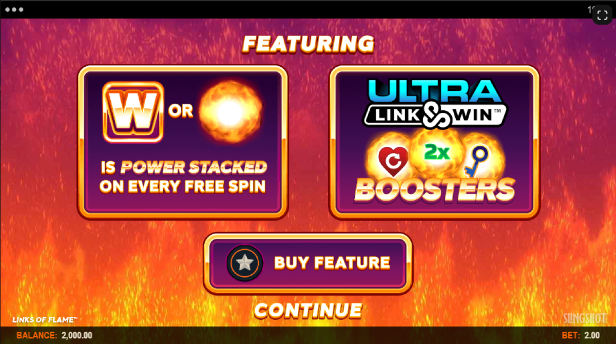 Links of Flame sot features