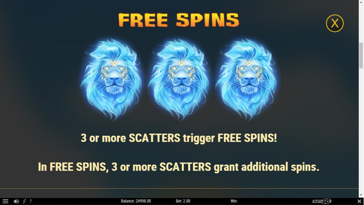 Lion Saga Odyssey free spins