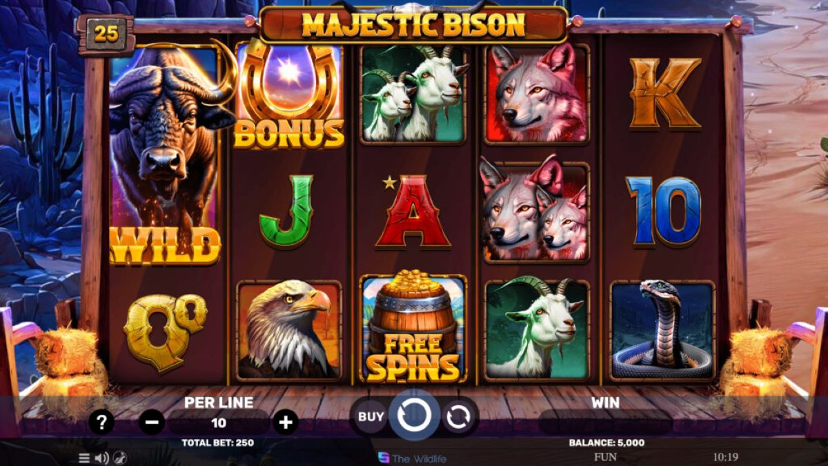 Majestic Bison slot MainGame